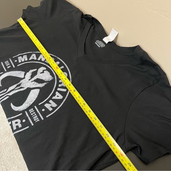 Star Wars The Mandalorian Bounty Hunter Stamp T-Shirt - Picture 9 of 11